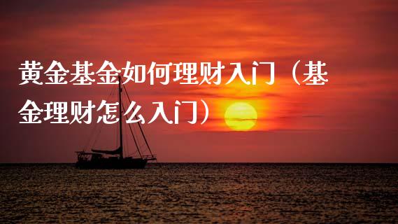 黄金基金如何理财入门（基金理财怎么入门）_https://www.apanben.com_国际财经_第1张