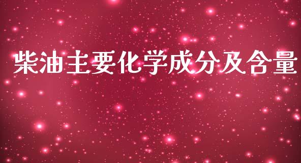 柴油主要化学成分及含量_https://www.apanben.com_在线喊单_第1张