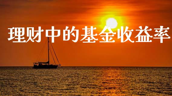 理财中的基金收益率_https://www.apanben.com_国际财经_第1张