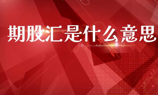 期股汇是什么意思_https://www.apanben.com_股市分析_第1张