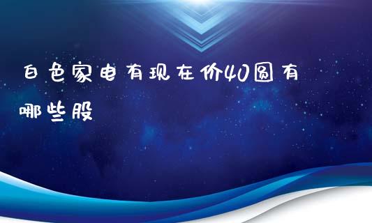 白色家电有现在价40圆有哪些股_https://www.apanben.com_国际期货_第1张