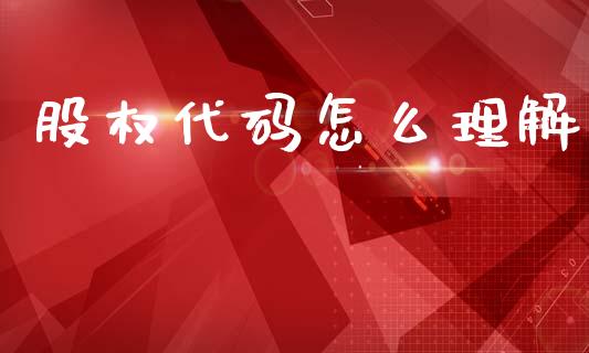 股权代码怎么理解_https://www.apanben.com_国际期货_第1张