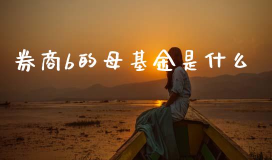 券商b的母基金是什么_https://www.apanben.com_股票怎么玩_第1张