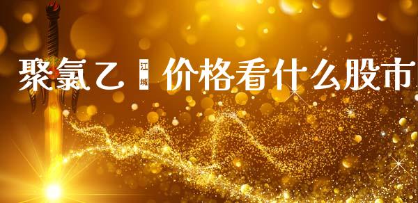 聚氯乙烯价格看什么股市_https://www.apanben.com_期货学院_第1张