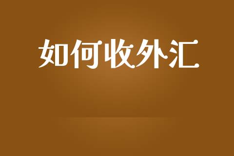 如何收外汇_https://www.apanben.com_国际期货_第1张