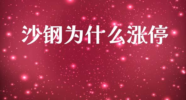 沙钢为什么涨停_https://www.apanben.com_在线喊单_第1张