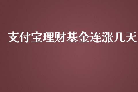 支付宝理财基金连涨几天_https://www.apanben.com_国际财经_第1张
