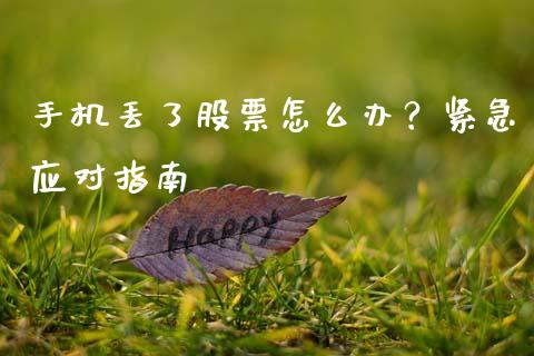 手机丢了股票怎么办？紧急应对指南_https://www.apanben.com_期货学院_第1张