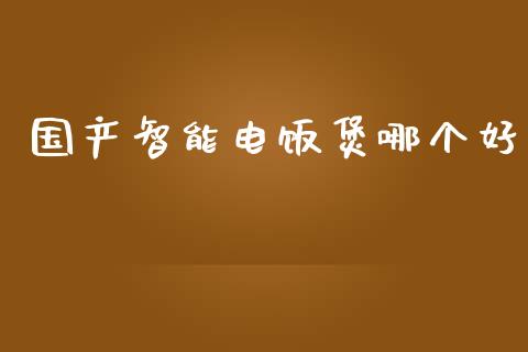 国产智能电饭煲哪个好_https://www.apanben.com_期货学院_第1张