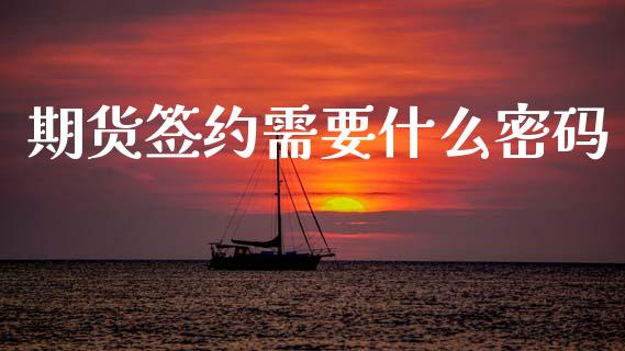 期货签约需要什么密码_https://www.apanben.com_股票怎么玩_第1张