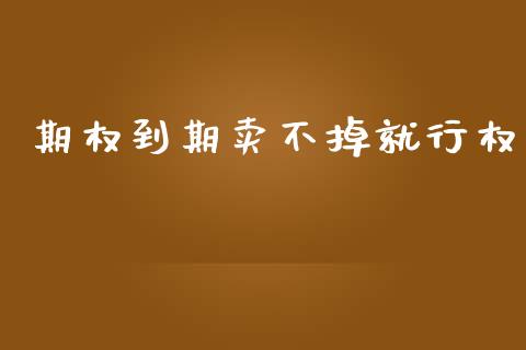 期权到期卖不掉就行权_https://www.apanben.com_股市指导_第1张