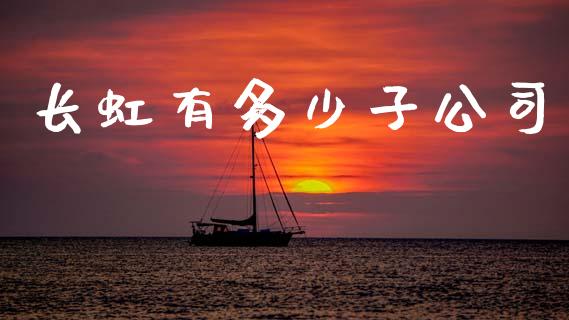 长虹有多少子公司_https://www.apanben.com_财经资讯_第1张