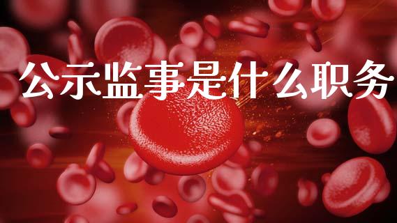 公示监事是什么职务_https://www.apanben.com_财经资讯_第1张