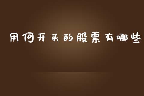 用何开头的股票有哪些_https://www.apanben.com_财经资讯_第1张