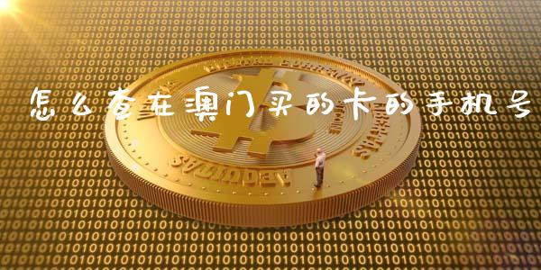 怎么查在澳门买的卡的手机号_https://www.apanben.com_在线喊单_第1张