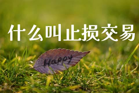 什么叫止损交易_https://www.apanben.com_财经资讯_第1张