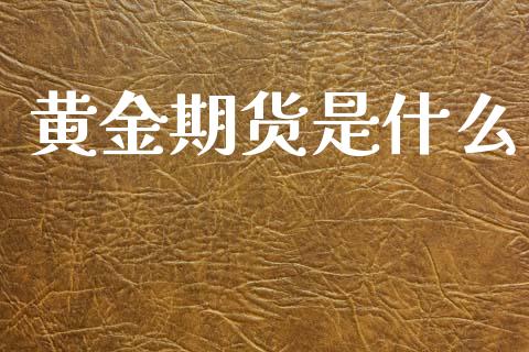 黄金期货是什么_https://www.apanben.com_股市指导_第1张