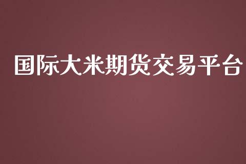 国际大米期货交易平台_https://www.apanben.com_国际财经_第1张