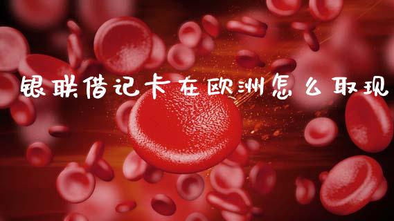 银联借记卡在欧洲怎么取现_https://www.apanben.com_国际财经_第1张