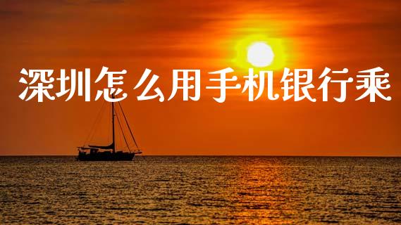 深圳怎么用手机银行乘_https://www.apanben.com_股市指导_第1张