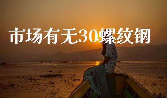市场有无30螺纹钢_https://www.apanben.com_国际期货_第1张