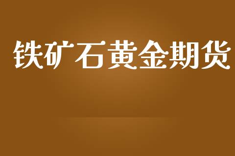 铁矿石黄金期货_https://www.apanben.com_国际期货_第1张