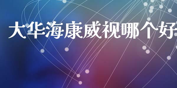 大华海康威视哪个好_https://www.apanben.com_股市指导_第1张