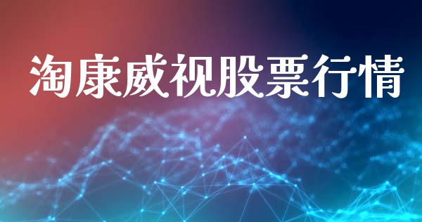 淘康威视股票行情_https://www.apanben.com_股市指导_第1张