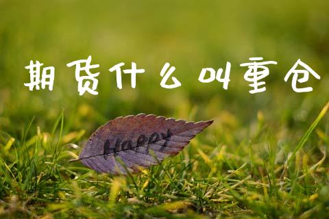 期货什么叫重仓_https://www.apanben.com_国际财经_第1张
