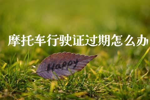 摩托车行驶证过期怎么办_https://www.apanben.com_期货学院_第1张