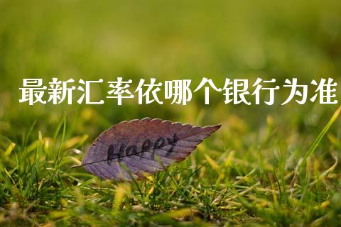 最新汇率依哪个银行为准_https://www.apanben.com_股市指导_第1张