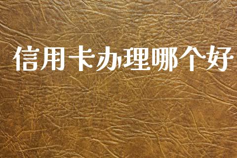 信用卡办理哪个好_https://www.apanben.com_期货学院_第1张