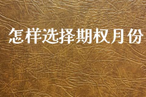 怎样选择期权月份_https://www.apanben.com_股市指导_第1张