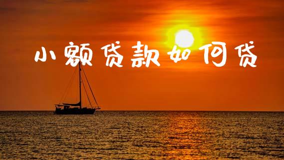 小额贷款如何贷_https://www.apanben.com_股市分析_第1张