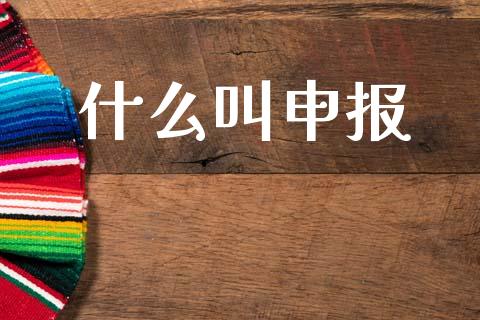 什么叫申报_https://www.apanben.com_财经资讯_第1张