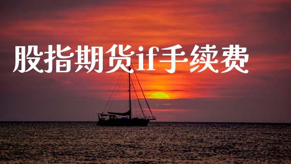 股指期货if手续费_https://www.apanben.com_财经资讯_第1张
