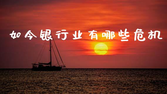 如今银行业有哪些危机_https://www.apanben.com_股市分析_第1张