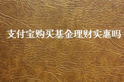 支付宝购买基金理财实惠吗_https://www.apanben.com_国际财经_第1张