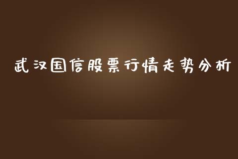 武汉国信股票行情走势分析_https://www.apanben.com_股市分析_第1张