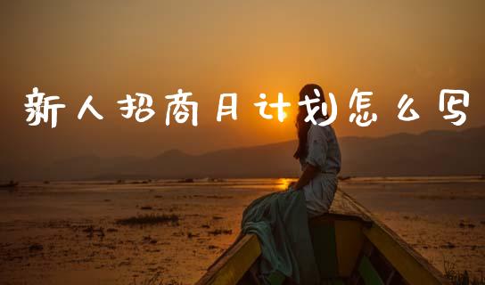 新人招商月计划怎么写_https://www.apanben.com_在线喊单_第1张