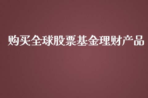 购买全球股票基金理财产品_https://www.apanben.com_国际财经_第1张