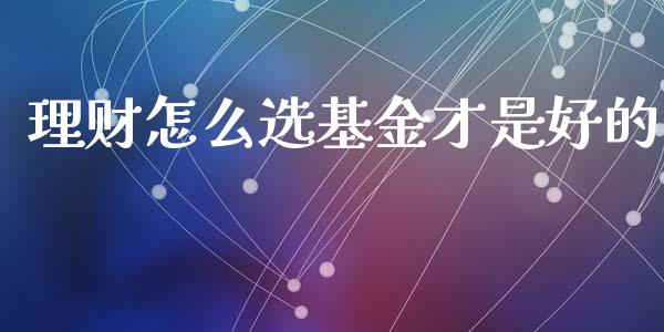 理财怎么选基金才是好的_https://www.apanben.com_国际财经_第1张