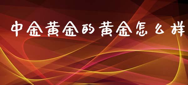 中金黄金的黄金怎么样_https://www.apanben.com_财经资讯_第1张