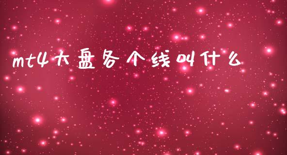 mt4大盘各个线叫什么_https://www.apanben.com_国际财经_第1张