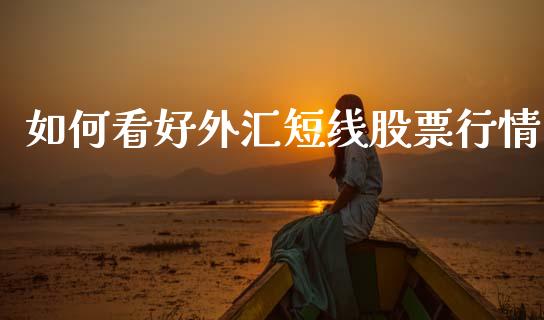 如何看好外汇短线股票行情_https://www.apanben.com_股票怎么玩_第1张