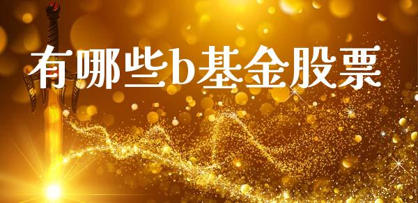 有哪些b基金股票_https://www.apanben.com_在线喊单_第1张