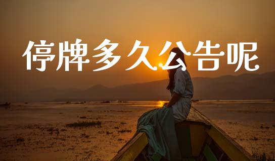 停牌多久公告呢_https://www.apanben.com_股市分析_第1张