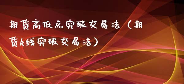 期货高低点突破交易法(期货k线突破交易法)_国际期货_第1张_安贝财经网 期货高低点突破交易法(期货k线突破交易法)_https://www.apanben.com_国际期货_第1张