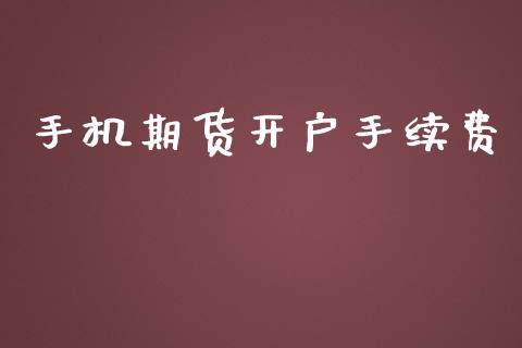 手机期货开户手续费_https://www.apanben.com_期货学院_第1张