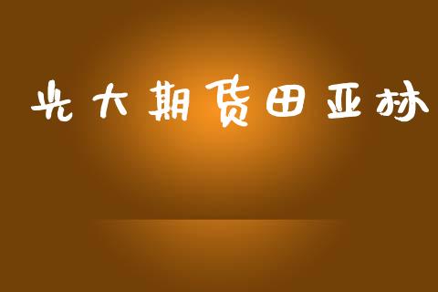 光大期货田亚林_https://www.apanben.com_期货学院_第1张